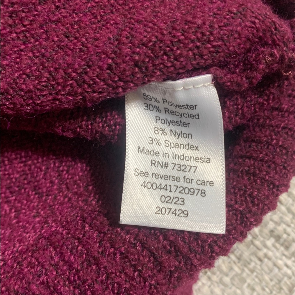 Sonoma Goods For Life Berry Purple Sweater 3X Plus Size Cozy Knit - Picture 11 of 15